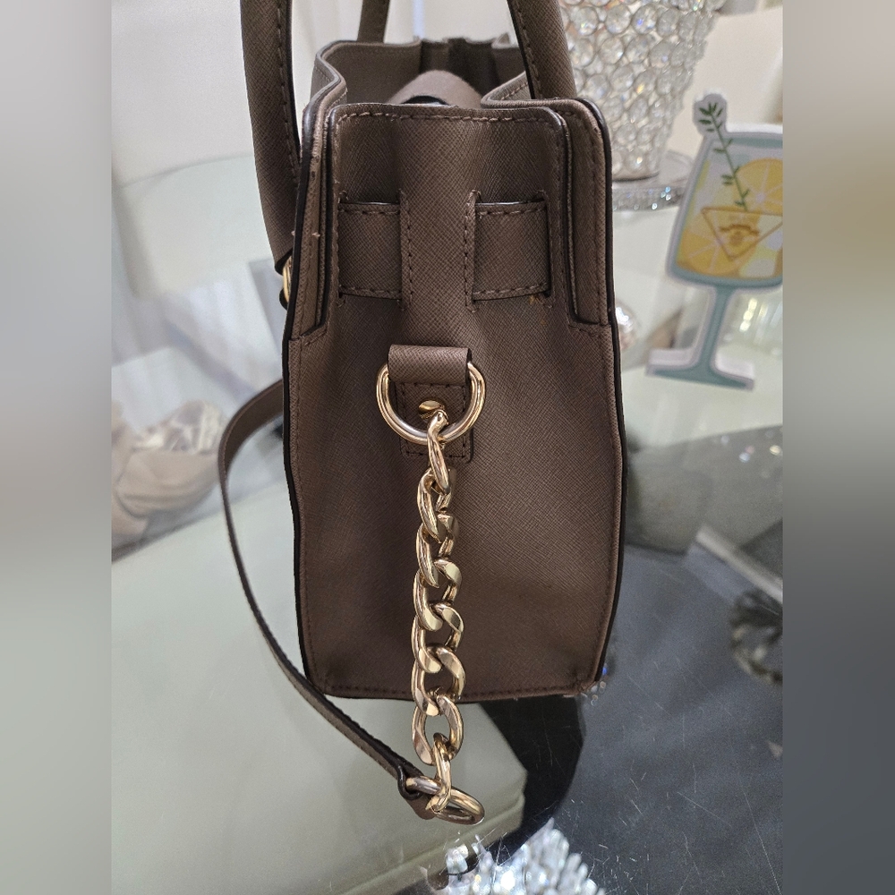 Michael Kors Hamilton Taupe Satchel - Picture 4 of 16